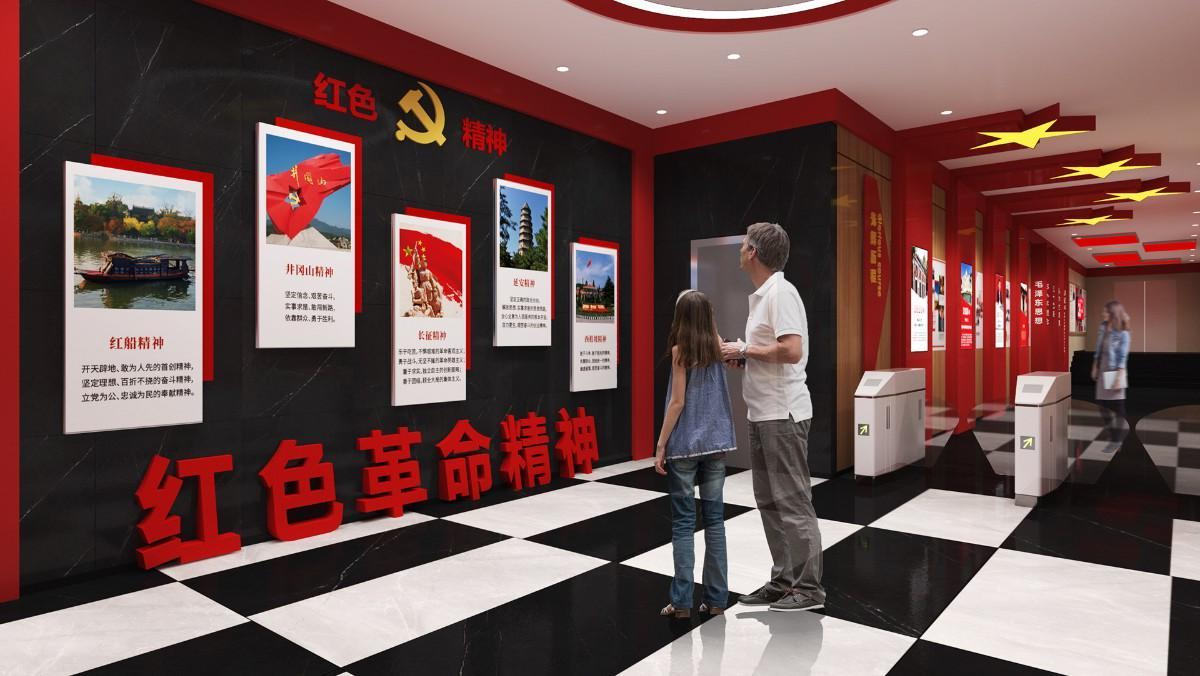 紅色革命之路黨建展廳的設(shè)計與內(nèi)涵